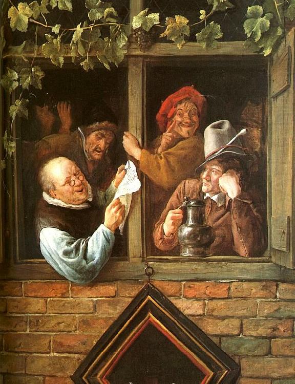 Rhetoricians at a Window, Jan Steen